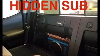 Easiest Loud Subwoofer Install Behind Seat  2018 Toyota Tacoma [upl. by Suiratnauq558]