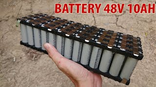 How to make 48v 10Ah Battery Pack For Electric Bike [upl. by Balbur]