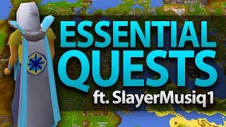 Essential Quests in OSRS ft SlayerMusiq1 [upl. by Esenej]