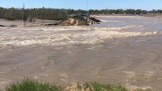 Flooding Wixom Lake waters at Edenville Dam [upl. by Ykcir646]