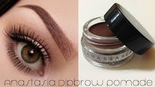 How To Use ABH Dipbrow Pomade Eyebrow Tutorial [upl. by Llohcin]