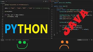 Python in 8 minutes compared to Java [upl. by Amiel305]