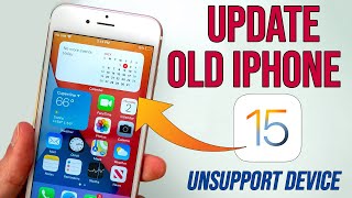 How to Update iPhone 6 to iOS 15  Install iOS 15 Unsupported iPhone 65s [upl. by Thibault]