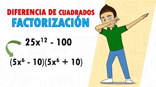 FACTORIZAR DIFERENCIA DE CUADRADOS Super facil  Para principiantes [upl. by Akselaw]