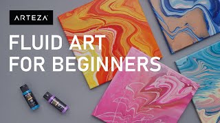 Fluid Art  Acrylic Pouring  Top Techniques For Beginners🌈 [upl. by Saiasi274]