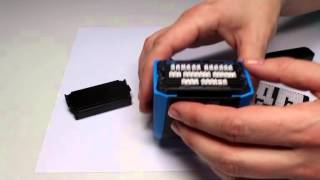 Trodat How to Set a DIY Stamp  Euroffice [upl. by Coltin]