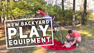 New Backyard Play Equipment [upl. by Enoob]