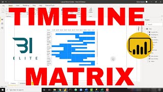 DAX for Power BI  Creating a Custom Timeline Matrix [upl. by Noloc]