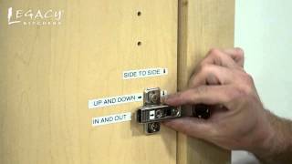 Cabinet Door Hinge Adjustment Introduction [upl. by Philpot556]