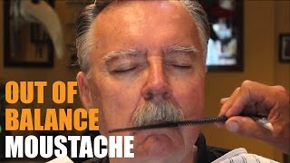 Barbers Out of Balance Moustache Grooming [upl. by Nylanej]