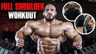 BIG RAMY FULL SHOULDER WORKOUT  4 MUST DO EXERCISES [upl. by Anwaf]