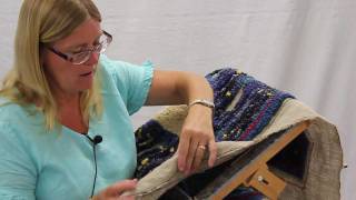 Part 2 Rug Hooking with Yarn by Susie Stephenson handson how [upl. by Ashia]