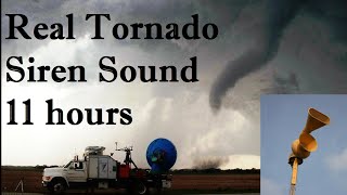 Tornado Siren Sound 11 hours  My Record Air Raid Siren 10 hr [upl. by Sauer824]