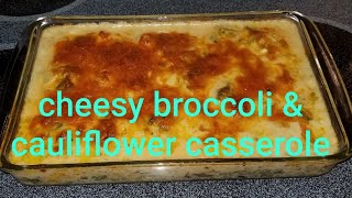 cheesy broccoli amp cauliflower casserole recipe [upl. by Ahsaenat]