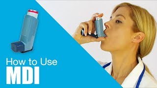 How to use Metered Dose Inhaler MDI [upl. by Rhynd979]