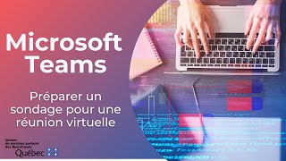 Microsoft Teams  Préparer un sondage pour une réunion virtuelle [upl. by Walcott]