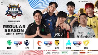 🔴 LIVE  MPL PH S15  FILIPINO  Week 1 Day 2 [upl. by Latrina91]