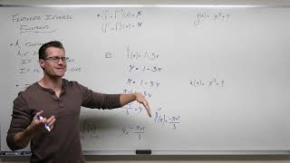 Finding Inverse Functions Precalculus  College Algebra 51 [upl. by Terra355]