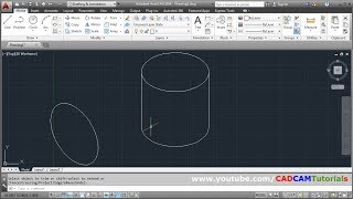 How to Draw Circle amp Cylinder in Isometric View in AutoCAD [upl. by Rombert]