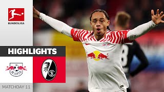 RB Leipzig  SC Freiburg 31  Highlights  Matchday 11 – Bundesliga 202324 [upl. by Retswerb252]