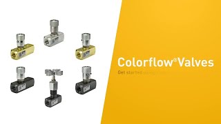 How to Install and Operate Parker ColorFlow Valves  Parker Hannifin [upl. by Novaat]