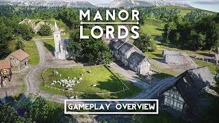 Manor Lords  Gameplay Overview  Medieval RTSCitybuilder [upl. by Euqilegna941]