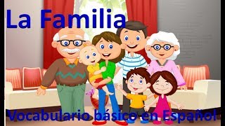 LA FAMILIA  VOCABULARIO EN ESPAÑOL LA FAMILIA  VOCABULARIO [upl. by Ob]