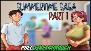 Summertime Saga  FULL WALKTHROUGH  145  Part 1 [upl. by Sorips166]