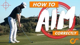 HOW TO AIM CORRECTLY IN GOLF [upl. by Remled625]