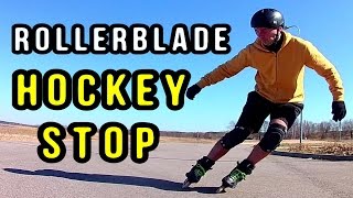 How I Learned the ICE HOCKEY STOP on Inline Skates [upl. by Yboj55]