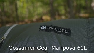 Gear Changes Backpack  Gossamer Gear Mariposa 60L [upl. by Stralka477]