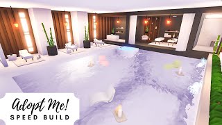 Luxury Apartment Pool  Spa Speed Build 🌊 Roblox Adopt Me [upl. by Boonie]