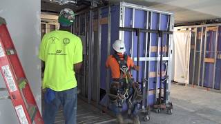 Prefabrication amp Modularization Installing Bathroom PODS  The Weitz Company [upl. by Airret]