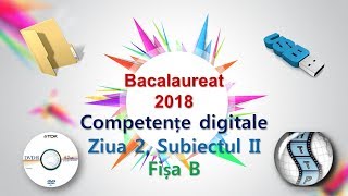 Competente digitale 2018 ziua 2 Subiectul II Fisa B [upl. by Neff]