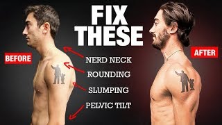 How to Fix Your Posture in 4 Moves PERMANENTLY [upl. by Huston]