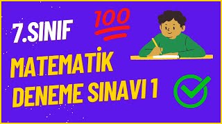 7Sınıf Matematik Deneme Sınavı 1 [upl. by Razaile]