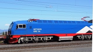 LKAB iron ore trains with impressive IORE locomotives Narvik Norway 2014 [upl. by Aihsenot]