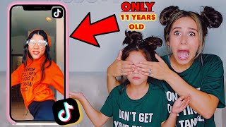 5 YEAR OLD REACTS TO SISTERS TIK TOKS EXPOSED  Familia Diamond [upl. by Terrell]