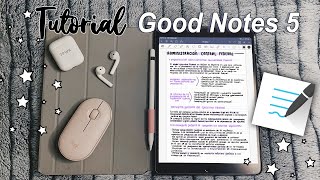 APUNTES DIGITALES en GoodNotes 5  TUTORIAL Básico♡ [upl. by Urbanus]