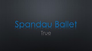 Spandau Ballet True Lyrics [upl. by Artemahs654]