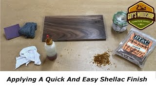 Applying A Quick And Easy Shellac Finish [upl. by Asiela]