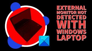 External monitor not detected with Windows laptop [upl. by Reyotal501]