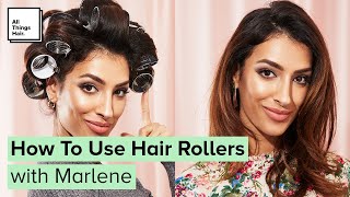 How To Use Hair Rollers  Voluminous Curls [upl. by Yrrep]