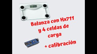 Balanza digital con arduino y calibración [upl. by Elvina]