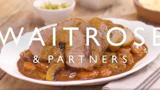 Pot roasted Beef Brisket  Waitrose amp Partners [upl. by Fosdick]