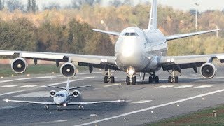 BOEING 747 vs CESSNA Citation  GET OUT OF MY WAY 4K [upl. by Nissa]