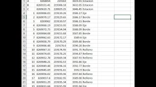 Archivos csv Excel de Levantamientos topográficos para descargar gratis [upl. by Drahsir]