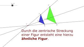 Zentrische Streckung Ähnlichkeit Strahlensätze [upl. by Metzger]