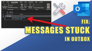 FIX  Outlook Messages STUCK in OUTBOX [upl. by Nalloh]