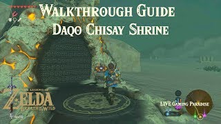 Breath of the Wild  Gerudo Town  Daqo Chisay Shrine Guide [upl. by Burkle]